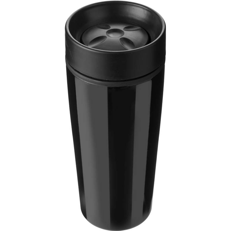 BERGIL cestovný hrnček, nerezový, 450 ml, čierna BERGIL cestovný hrnček, nerezový, 450 ml, čierna